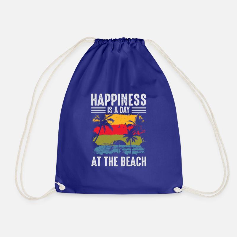 Beach Happiness - Turnbeutel - Königsblau