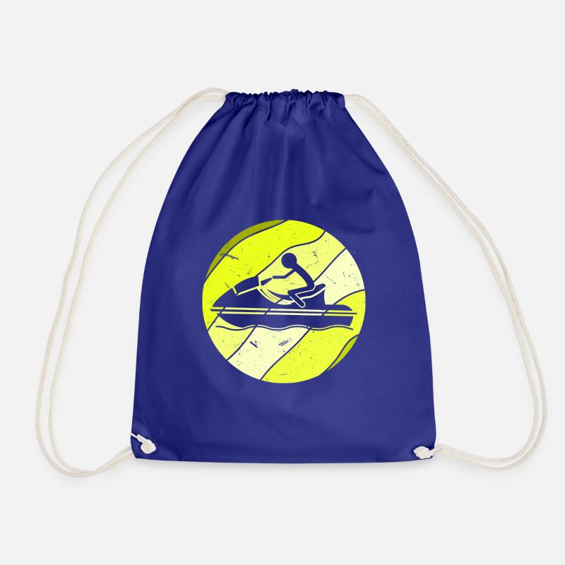 Jetski Retro - Drawstring Bag - royal blue