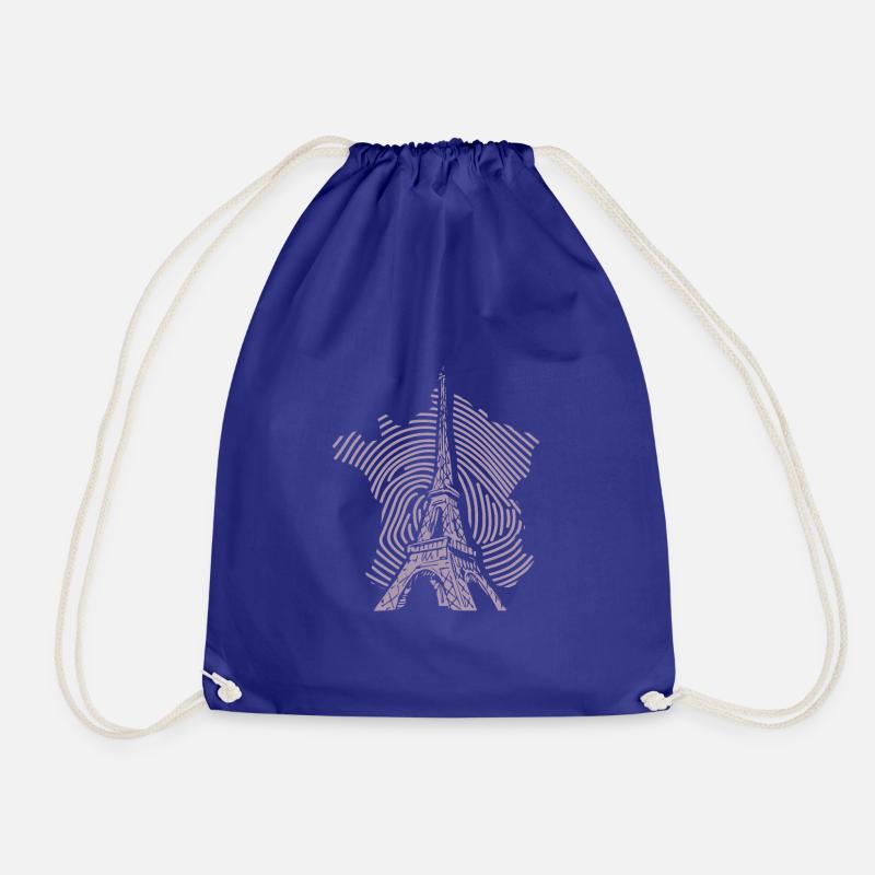 Tour Eiffel Silhouette Minimaliste Paris - Sac de sport léger - bleu roi
