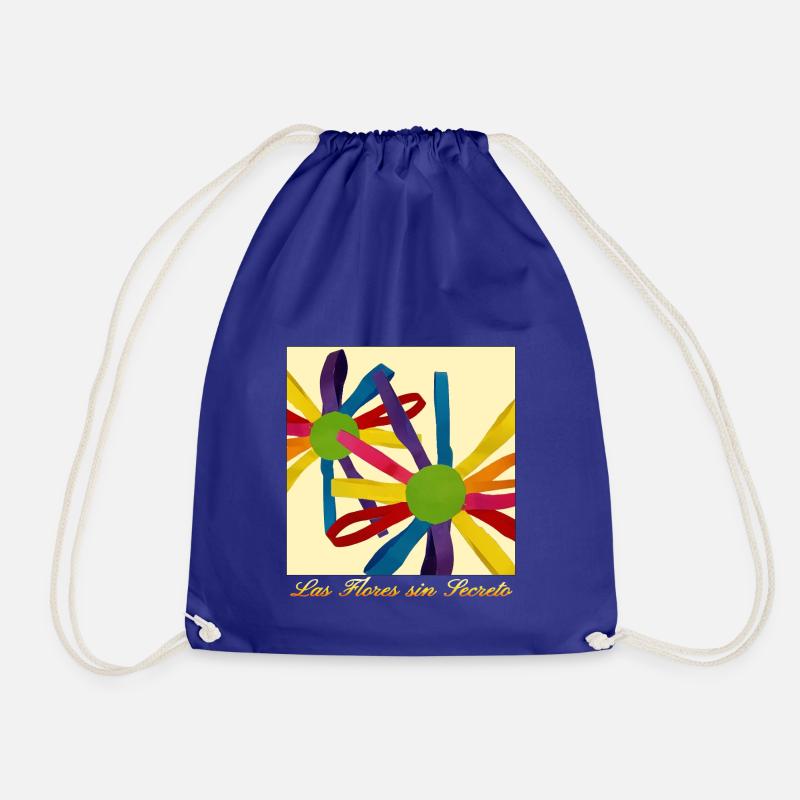 Flowers without a secret - Drawstring Bag - royal blue