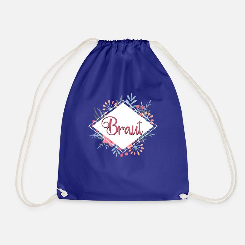 Junggesellinnenabschied Gruppenshirt Bride Braut - Turnbeutel - Königsblau