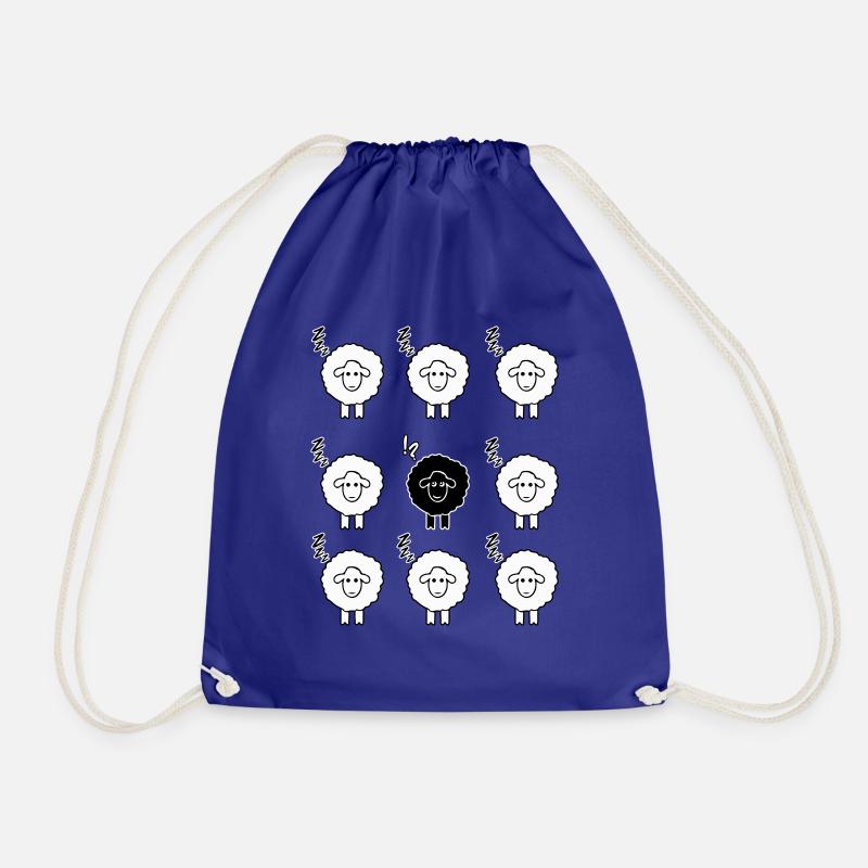 Black sheep - Drawstring Bag - royal blue