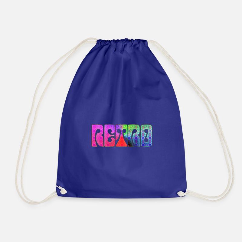 Retro J - Drawstring Bag - royal blue