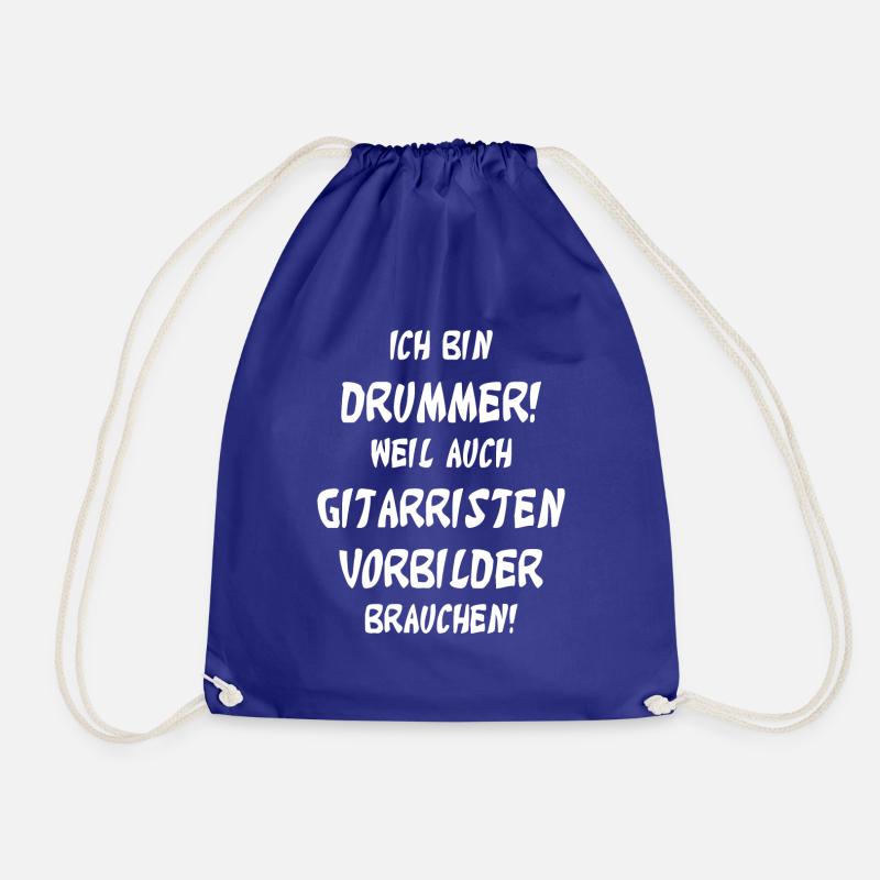 Je suis batteur parce que je suis aussi guitariste - Sac de sport léger - bleu roi