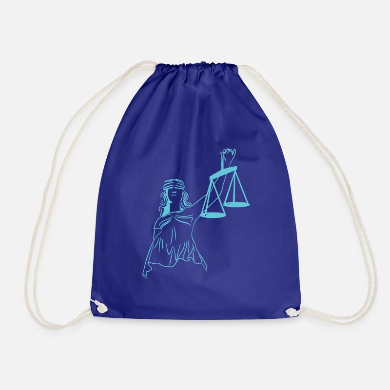 Justitia - Drawstring Bag - royal blue