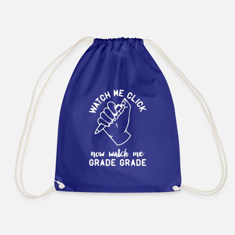 Watch Me Click Now Watch Me Gift - Drawstring Bag - royal blue