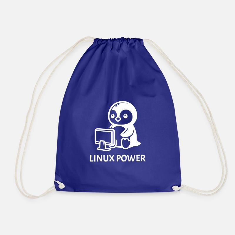 Linux Power - Drawstring Bag - royal blue
