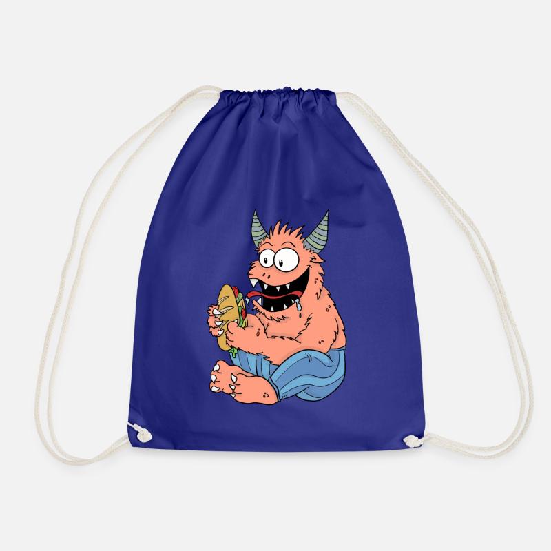 Binge monster - Drawstring Bag - royal blue