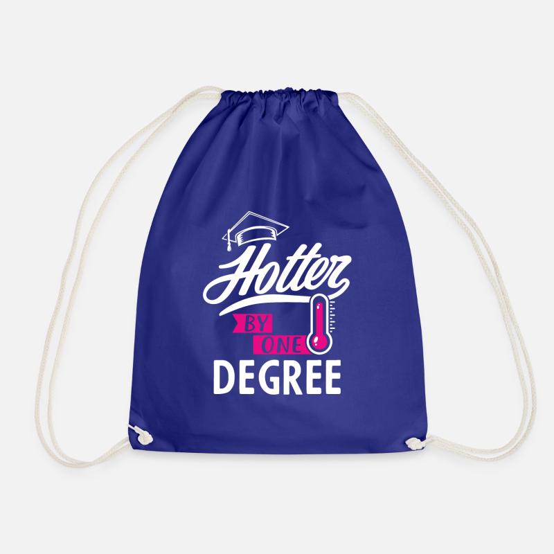 Hotter by one degree - Abschluss Absolvent Abitur - Turnbeutel - Königsblau