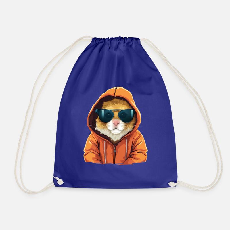 Hamster street vibrations | Hamster lovers - Drawstring Bag - royal blue