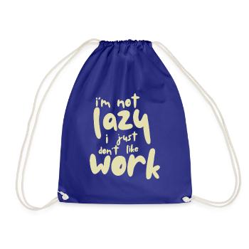 I'm not lazy - Turnbeutel - Königsblau - Vorne