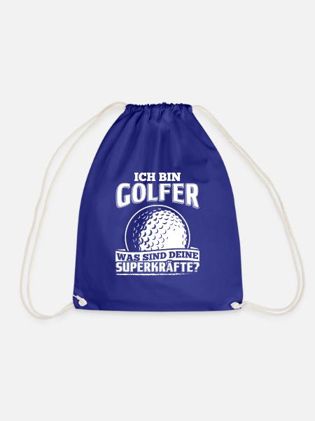 Lustiges Golf Golfer Shirt Ich Bin Golfer - Turnbeutel - Königsblau