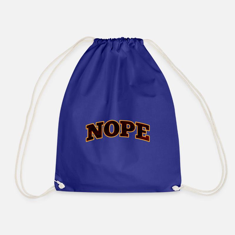 NOPE Nope nope - Turnbeutel - Königsblau