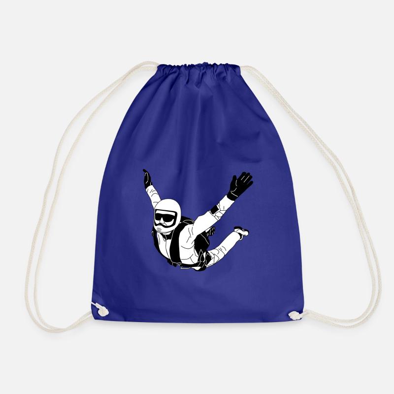SKYdiving skydiving - Drawstring Bag - royal blue