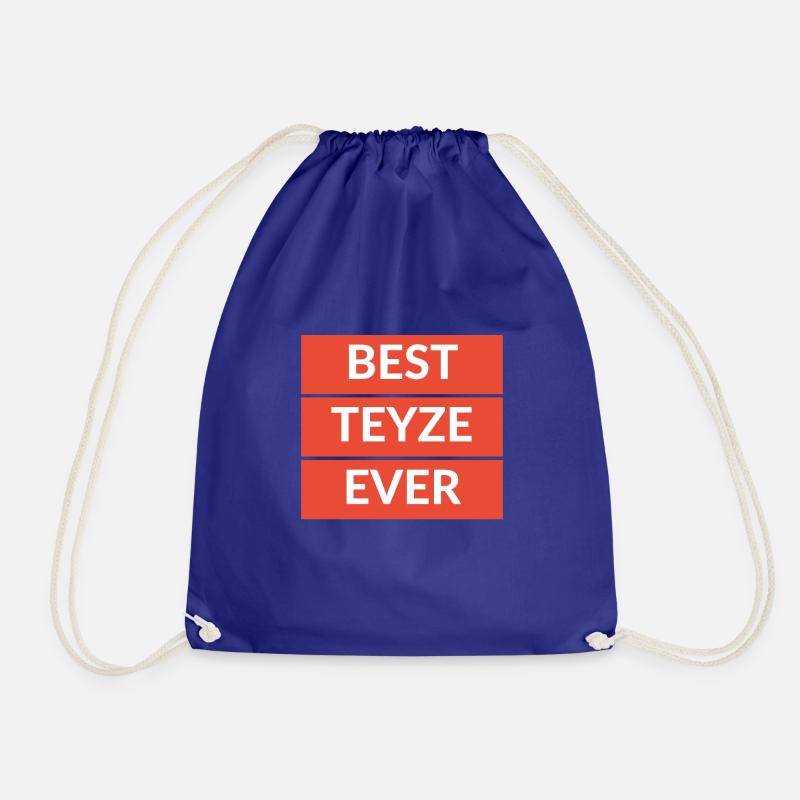 Best Teyze Ever Turkish Gift Idea Hediyelik - Drawstring Bag - royal blue