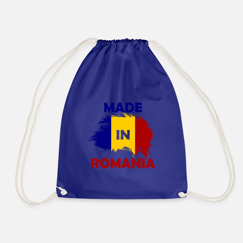 made in Romania - Drawstring Bag - royal blue