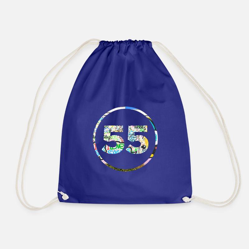 55 - Drawstring Bag - royal blue