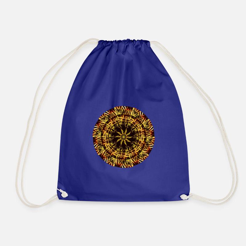 Mandala - Drawstring Bag - royal blue