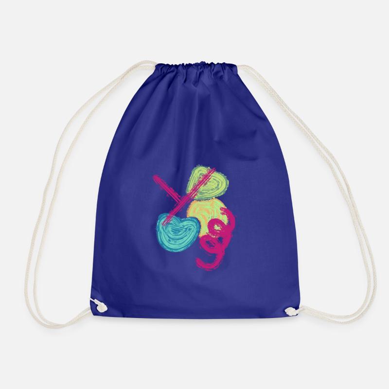 Freehand fantasy - Drawstring Bag - royal blue