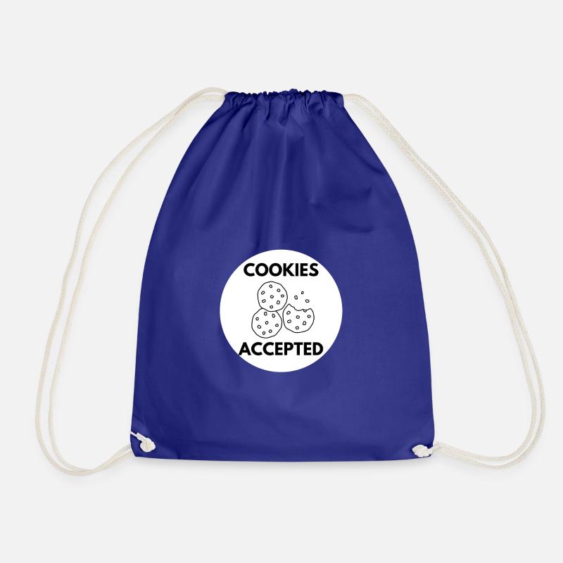 Cookies accepted - Geschenkidee Informatiker, IT - Turnbeutel - Königsblau