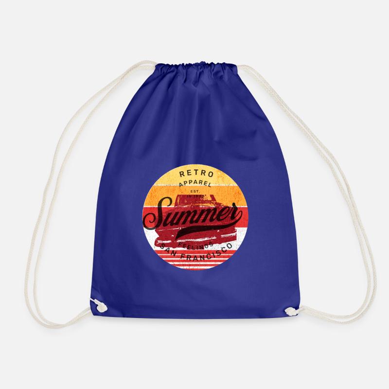 Retro Summer - Classic - Turnbeutel - Königsblau