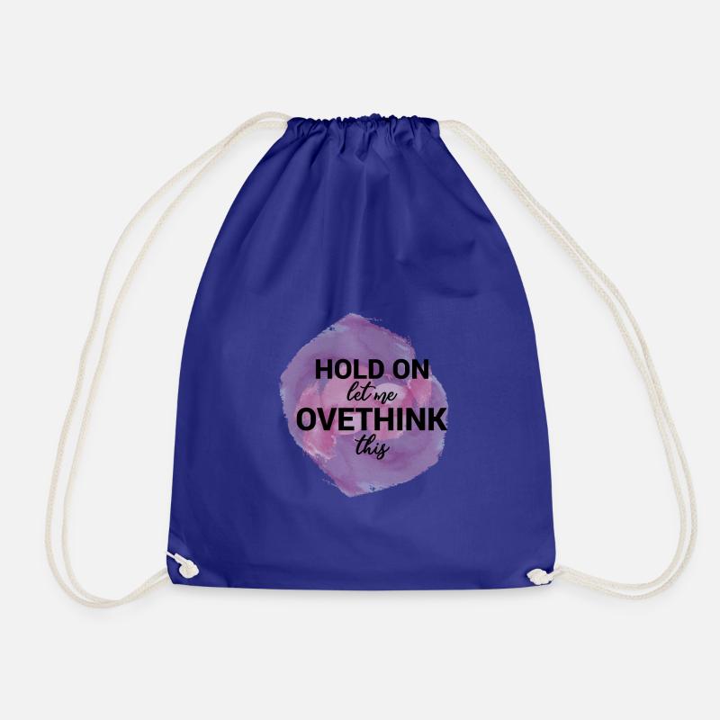 Funny Quotes Sublimation - Drawstring Bag - royal blue