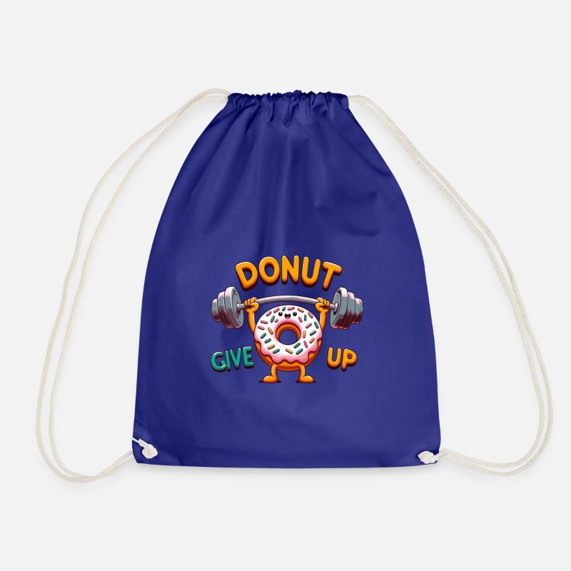 Donut, gib auf - Turnbeutel - Königsblau