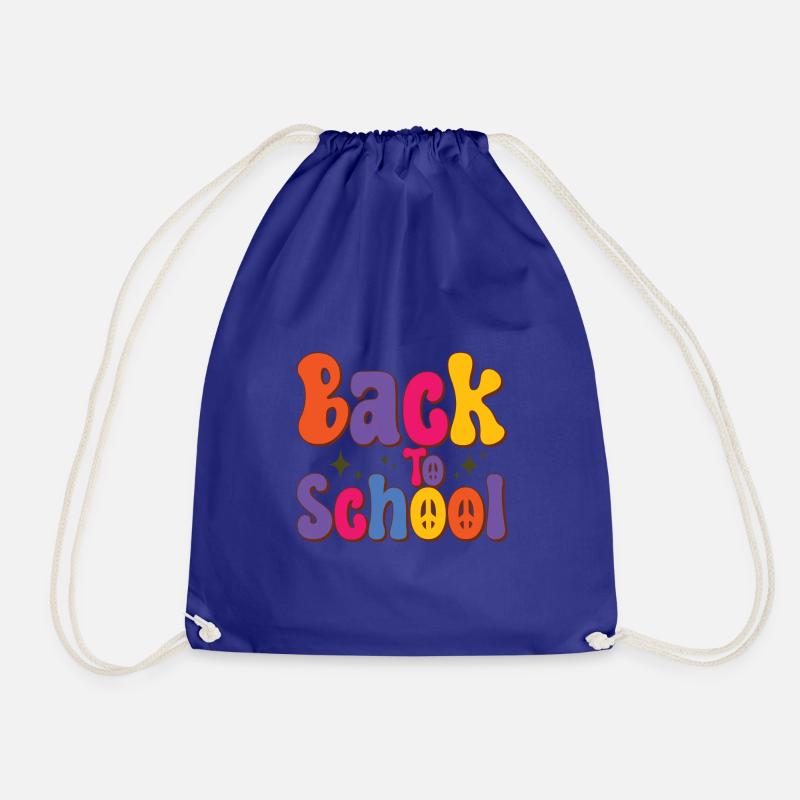 Back To School - Drawstring Bag - royal blue