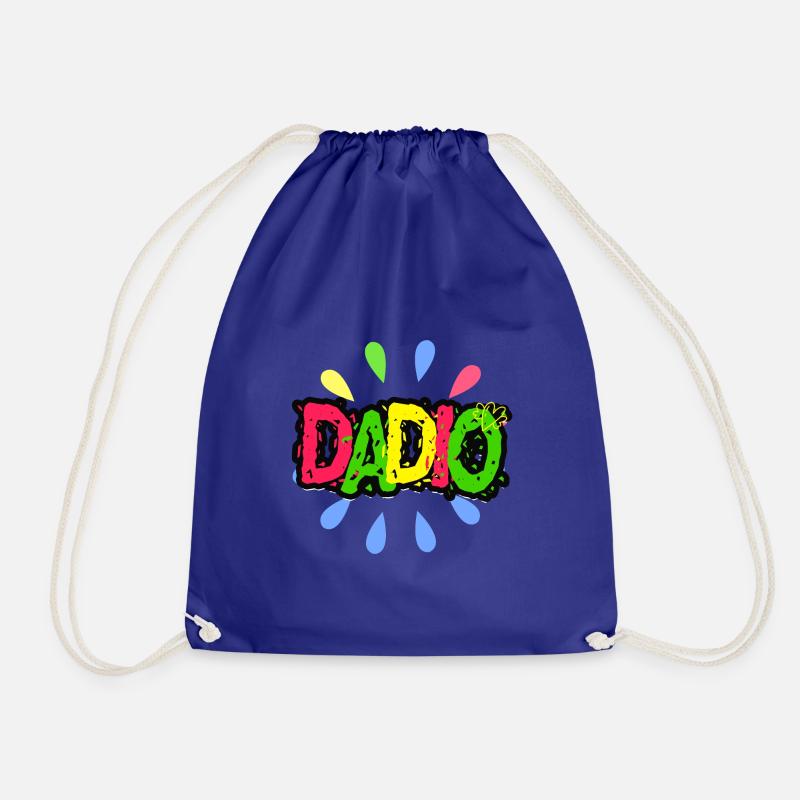 Dadio - Fathers Day tshirt - Drawstring Bag - royal blue