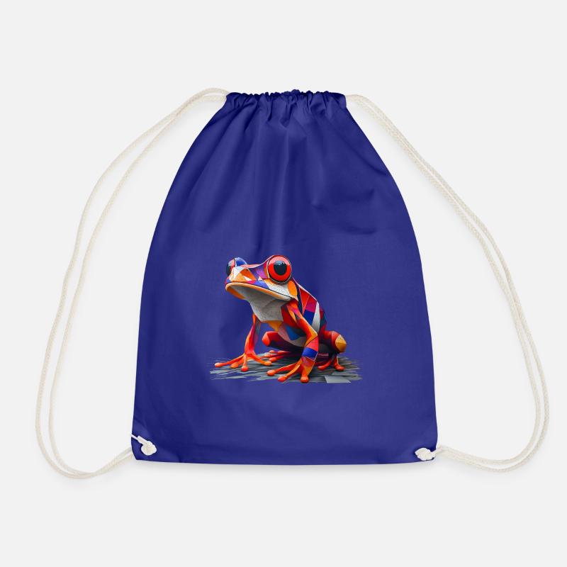 Grenouille colorée - Sac de sport léger - bleu roi