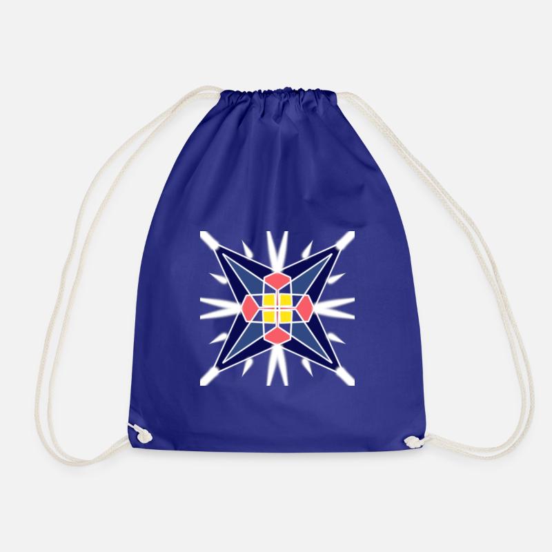 Pattern game with different colors! - Drawstring Bag - royal blue