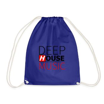 Deep House music - Drawstring Bag - royal blue - Front