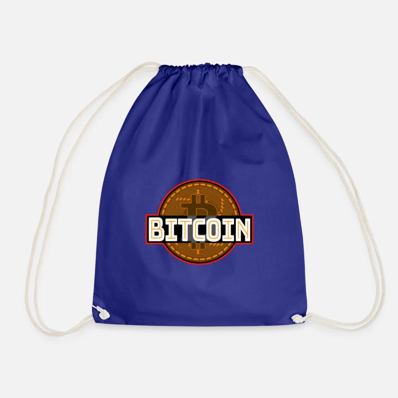 Bitcoin Krypto Bitcoinshirt - Turnbeutel - Königsblau