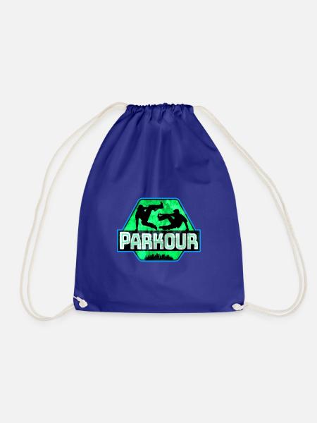Parkour Freerunner Traceur Le Parcour parkourshirt - Turnbeutel - Königsblau