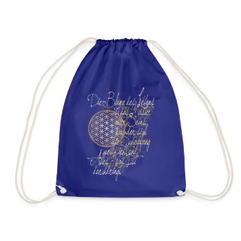 Poésie Calligraphie Fleur de Vie 3 - Sac de sport léger - bleu roi - Devant