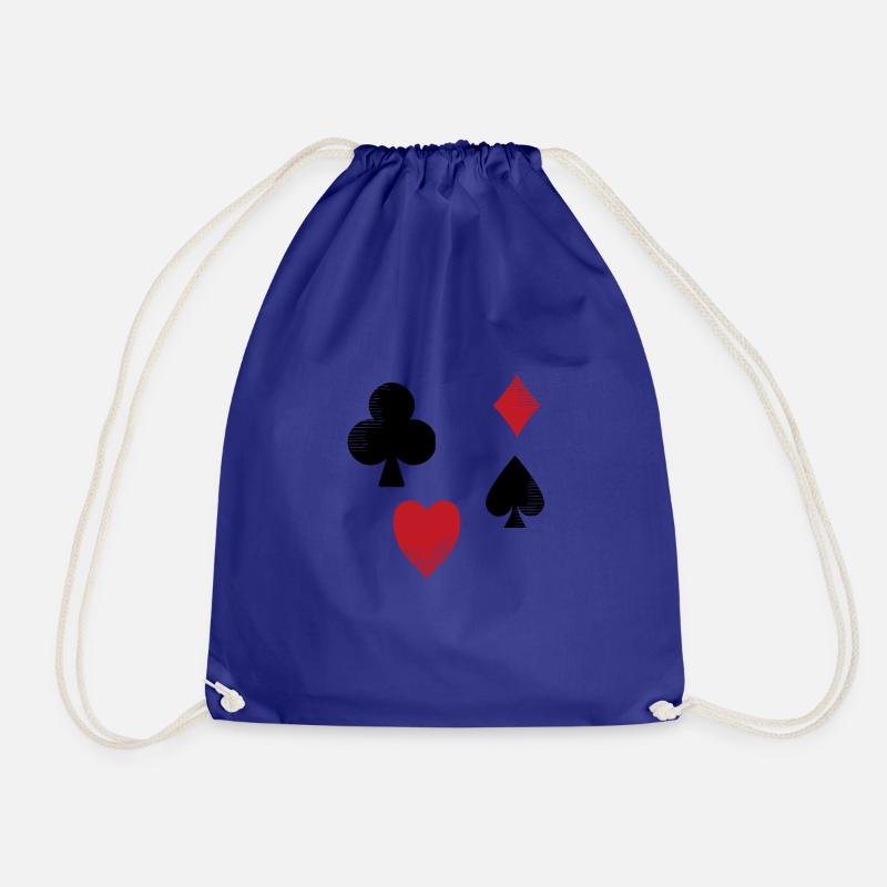 poker - Drawstring Bag - royal blue