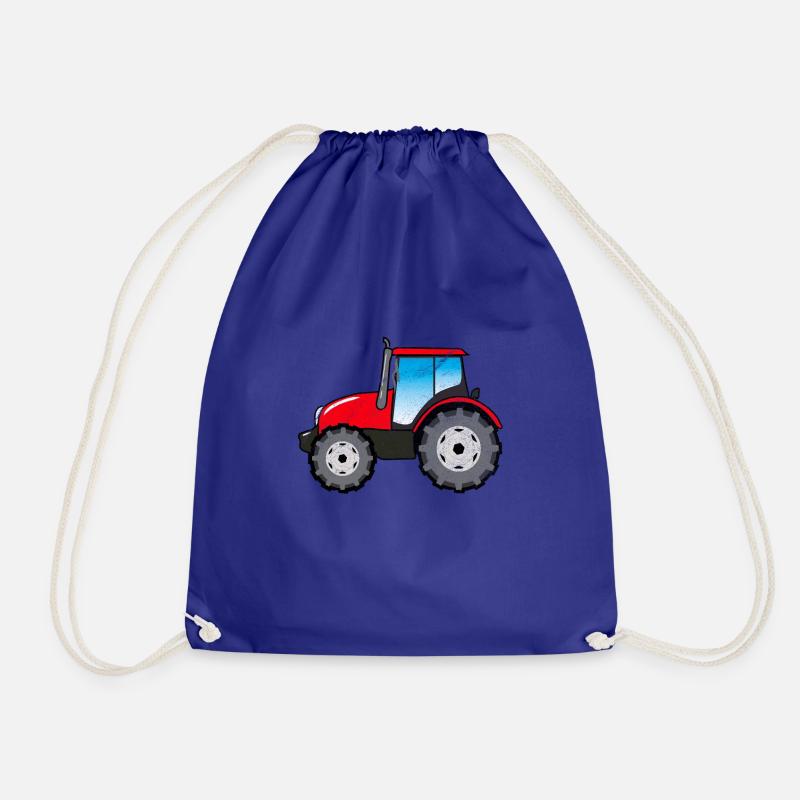 Traktor Geschenk - Turnbeutel - Königsblau