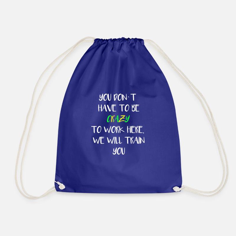 crazy - Drawstring Bag - royal blue