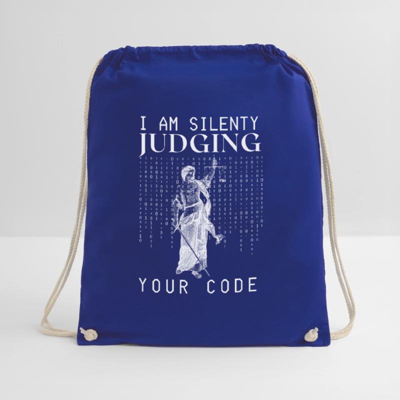 I am silently judging your Code - Programmierer Turnbeutel