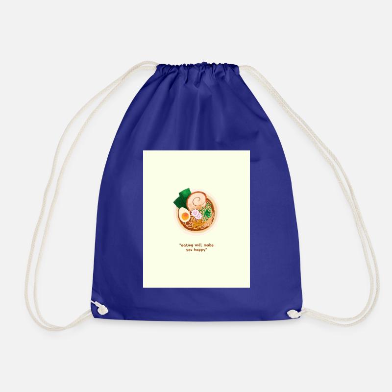 Food - Drawstring Bag - royal blue