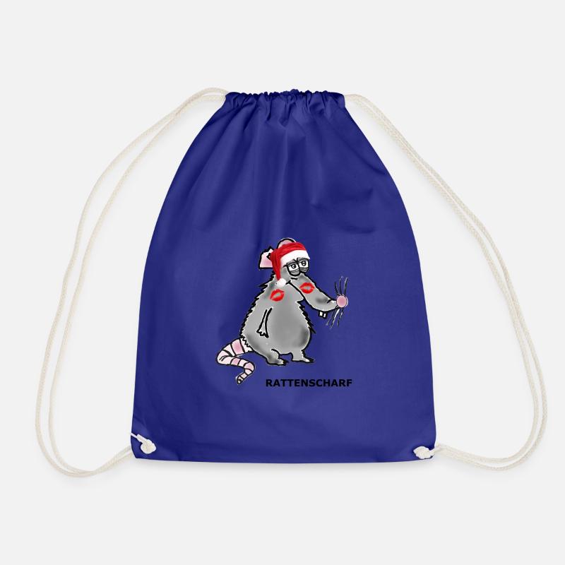 Karl Canal Chrismas - Drawstring Bag - royal blue