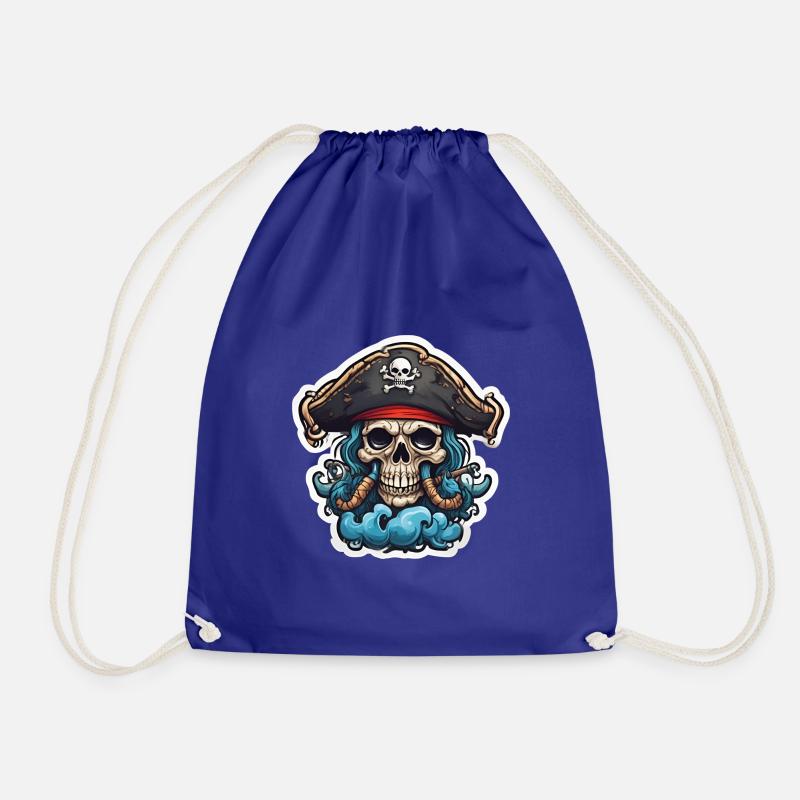PIRATE LOGO 5 - Drawstring Bag - royal blue
