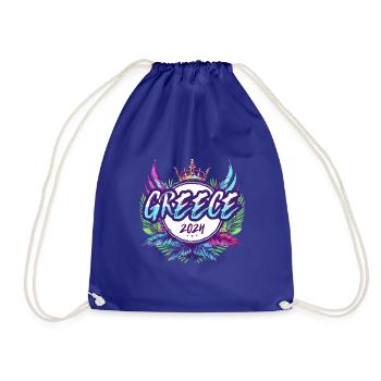 Grèce 2024 Coloré - Sac de sport léger - bleu roi - Devant