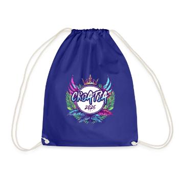 Croatia 2025 Colorful - Drawstring Bag - royal blue - Front