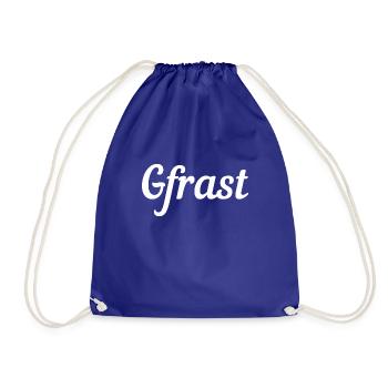 Viennese dialect "Gfrast" - Drawstring Bag - royal blue - Front