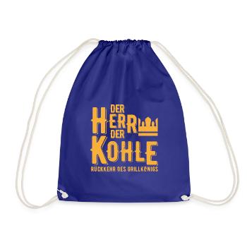 Der Herr der Kohle Rückkehr des Grillkönigs - Turnbeutel - Königsblau - Vorne