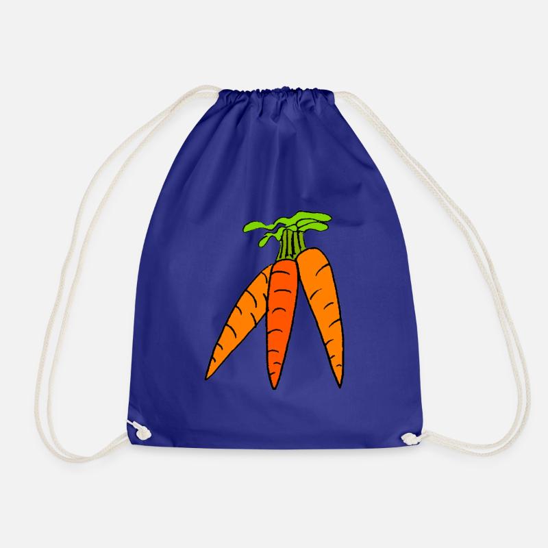 carrots - Drawstring Bag - royal blue