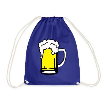 Beer - Drawstring Bag - royal blue - Front