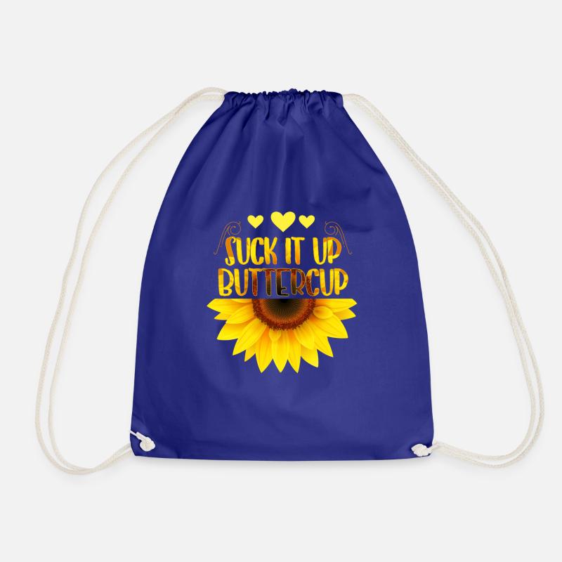 Suck It Up Buttercup - Drawstring Bag - royal blue