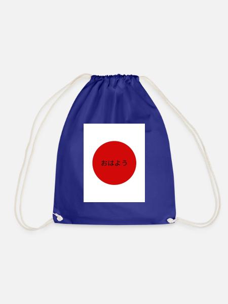 Japanische Flagge - Turnbeutel - Königsblau
